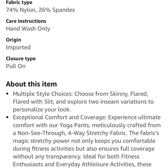 White Flare yoga pants size 1X NWT - Picture 5 of 7